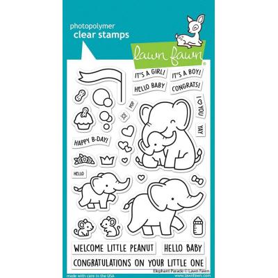 Lawn Fawn Clear Stamps -  Elephant Parade